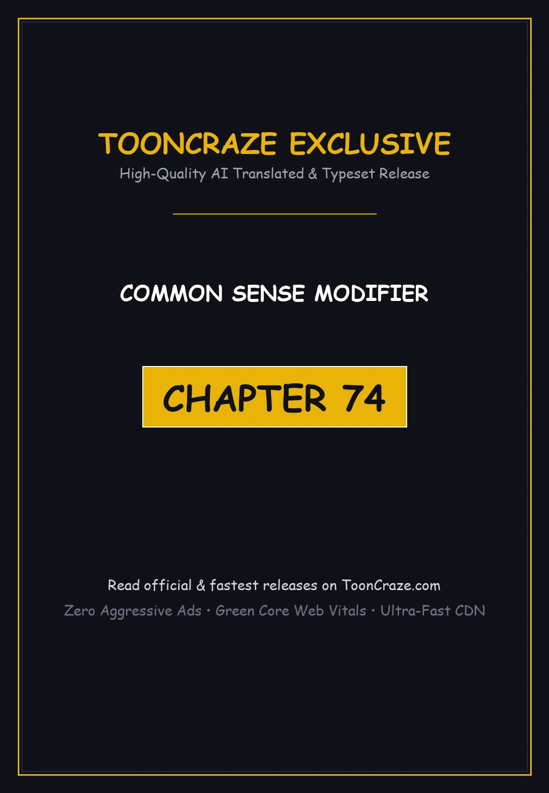 Common Sense Modifier Chapter 74 - Page 1