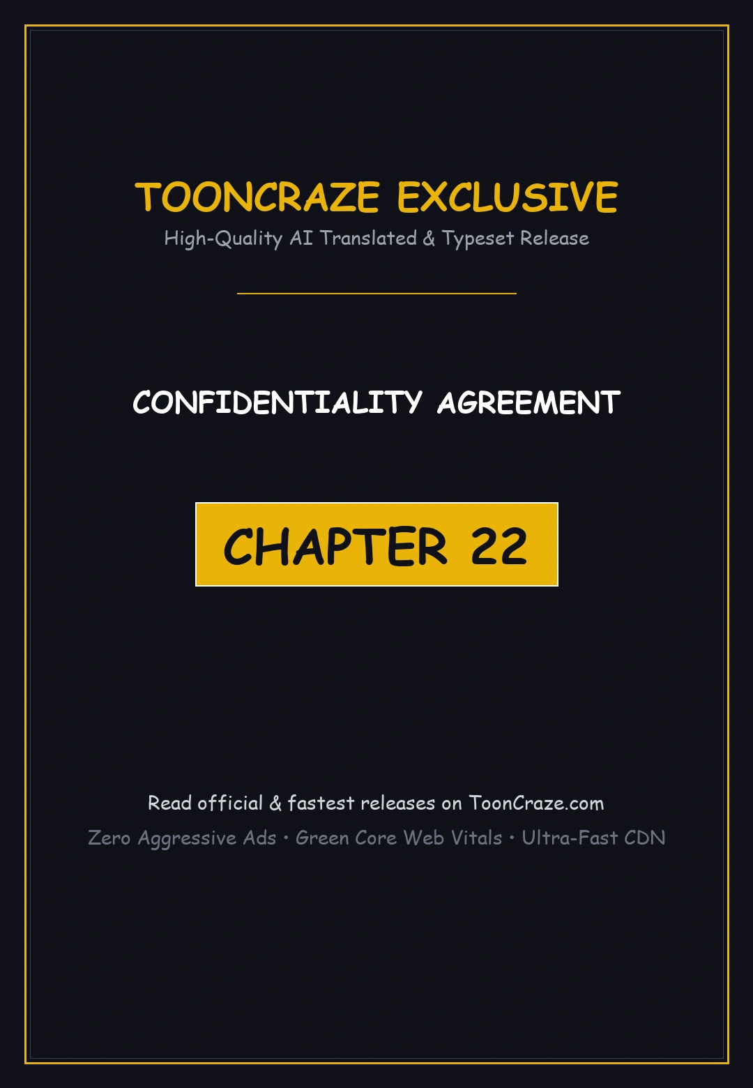 Confidentiality Agreement Chapter 22 - Page 1