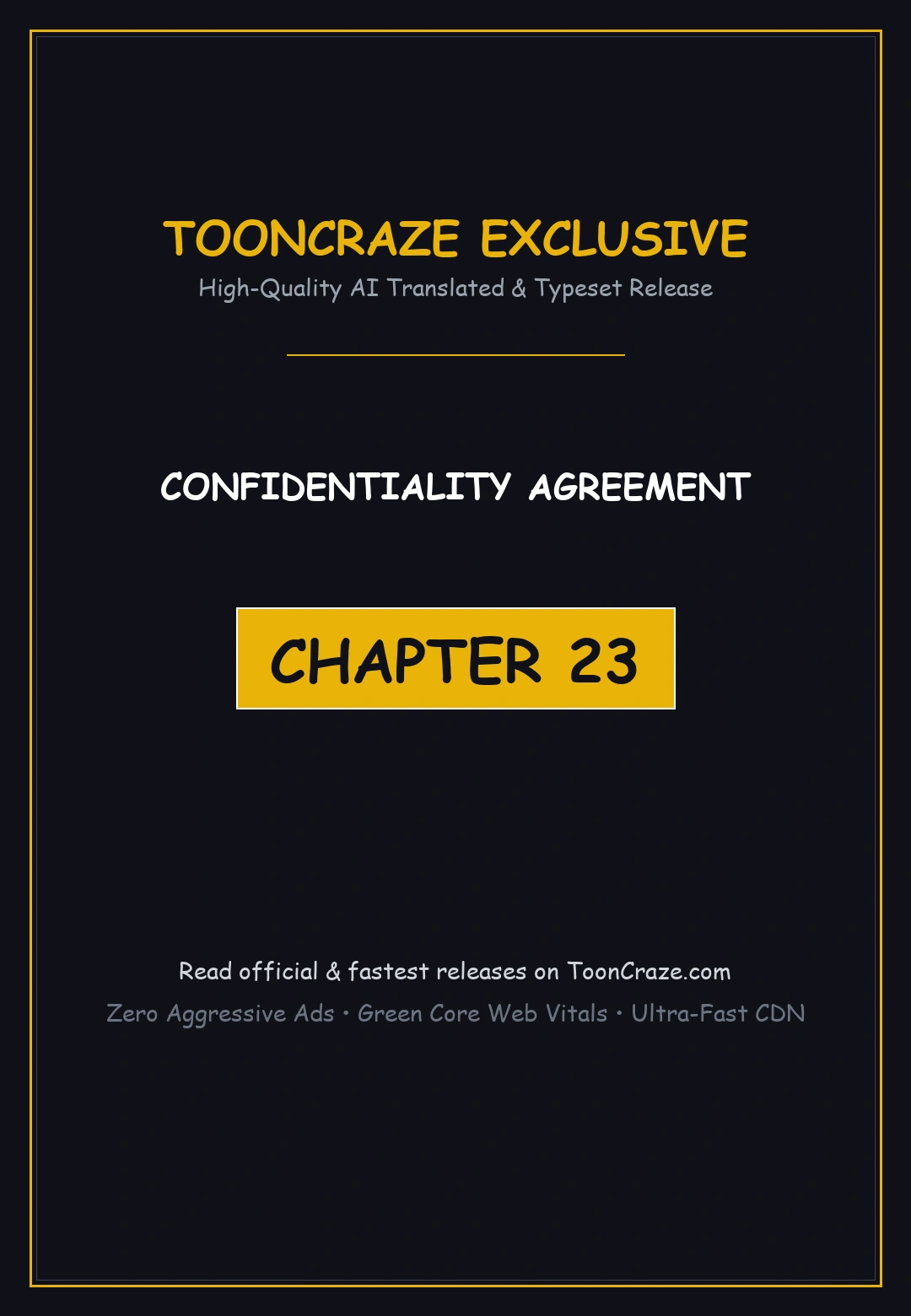 Confidentiality Agreement Chapter 23 - Page 1