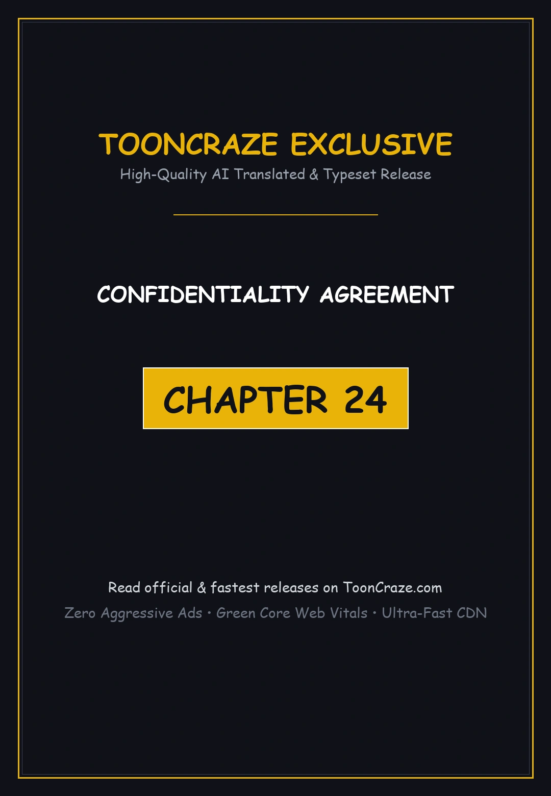 Confidentiality Agreement Chapter 24 - Page 1