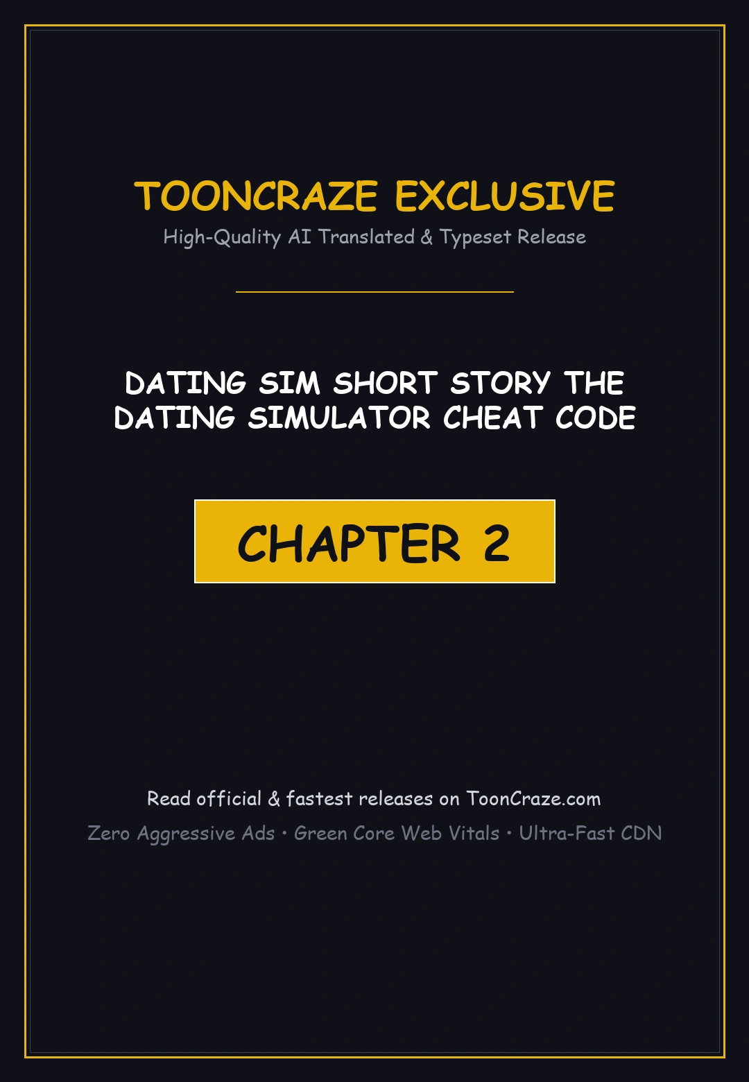Dating Sim Short Story The Dating Simulator Cheat Code Chapter 2 - Page 1