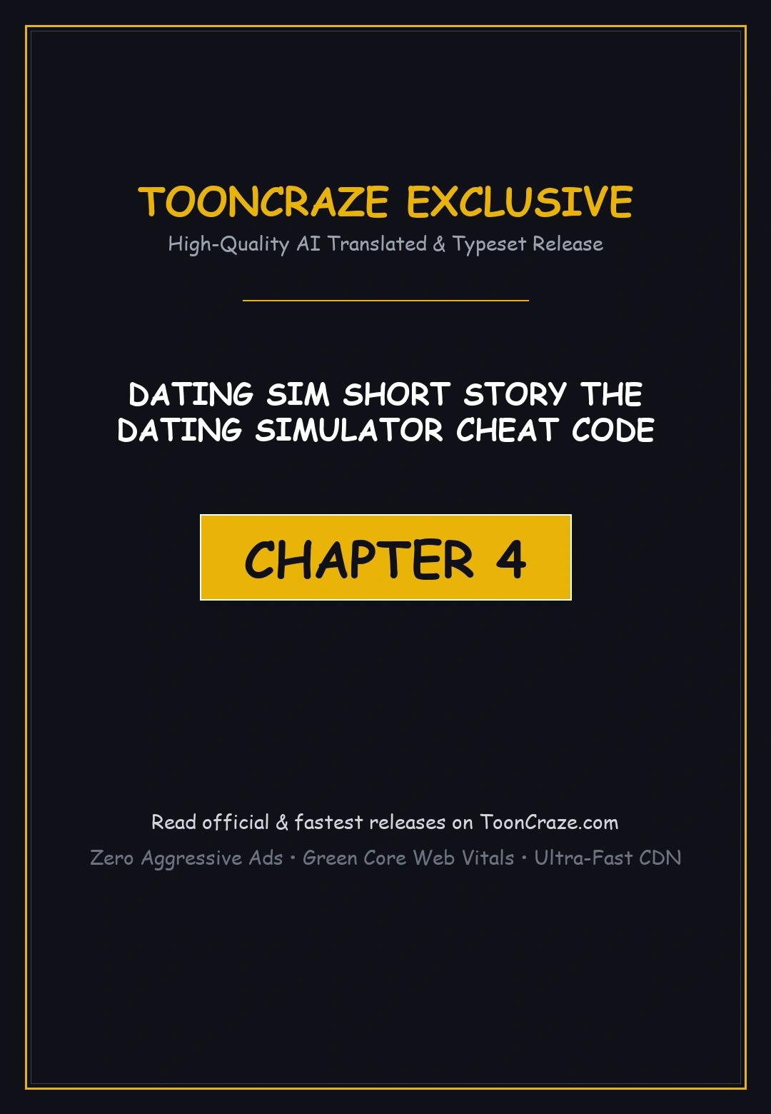 Dating Sim Short Story The Dating Simulator Cheat Code Chapter 4 - Page 1