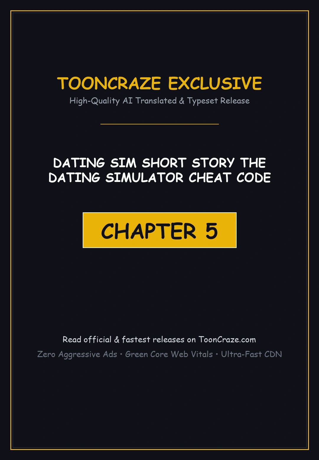 Dating Sim Short Story The Dating Simulator Cheat Code Chapter 5 - Page 1