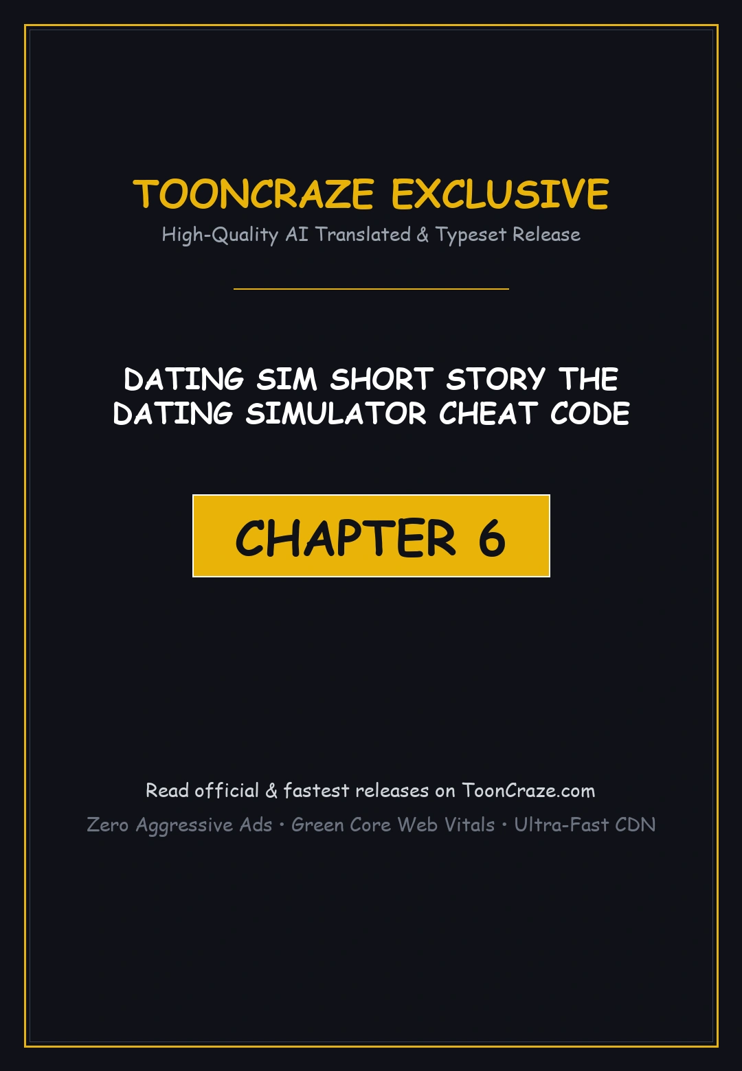 Dating Sim Short Story The Dating Simulator Cheat Code Chapter 6 - Page 1