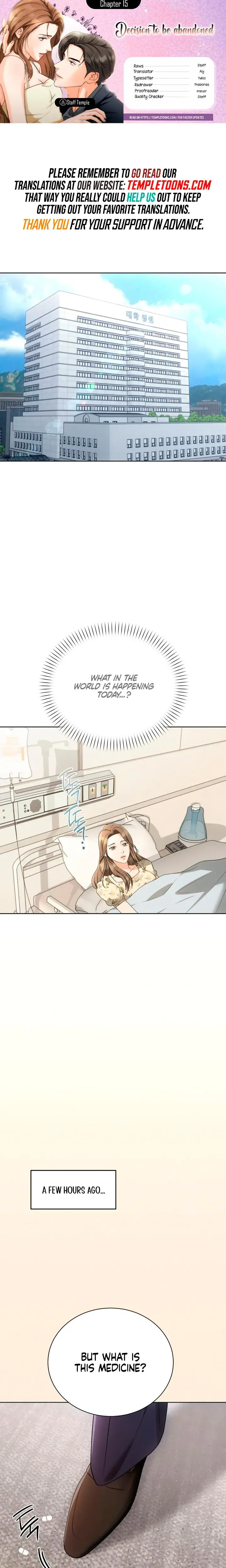 Decision To Be Abandoned Chapter 15 - Page 1
