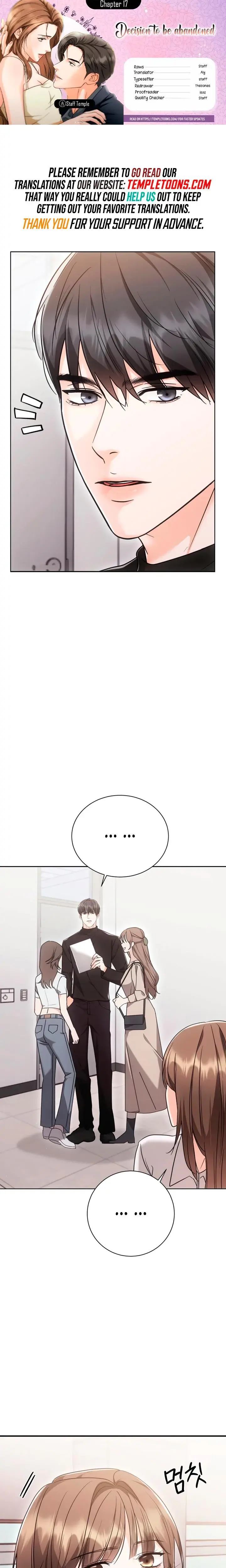 Decision To Be Abandoned Chapter 17 - Page 1