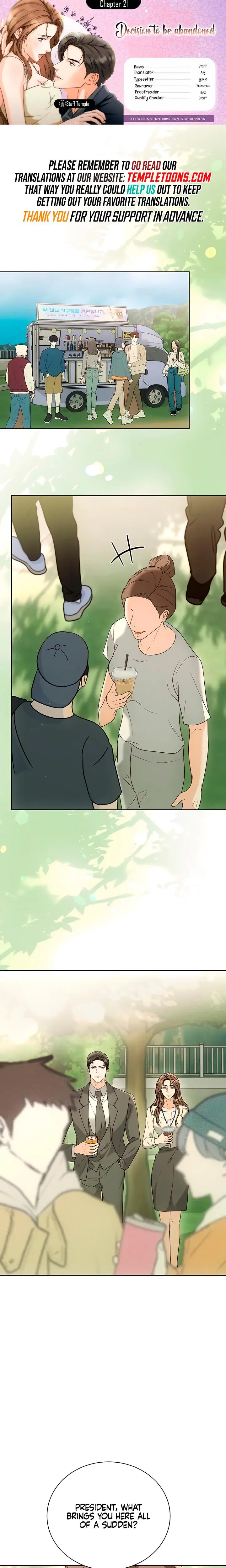 Decision To Be Abandoned Chapter 21 - Page 1