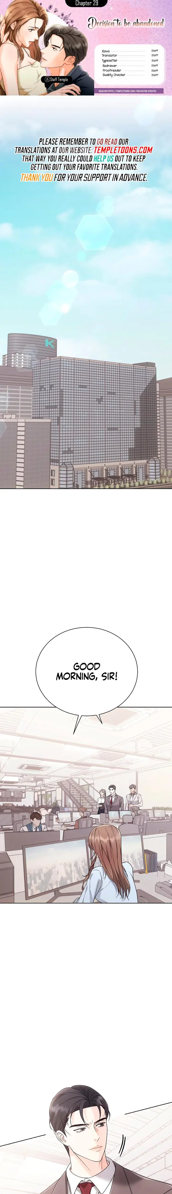 Decision To Be Abandoned Chapter 29 - Page 1