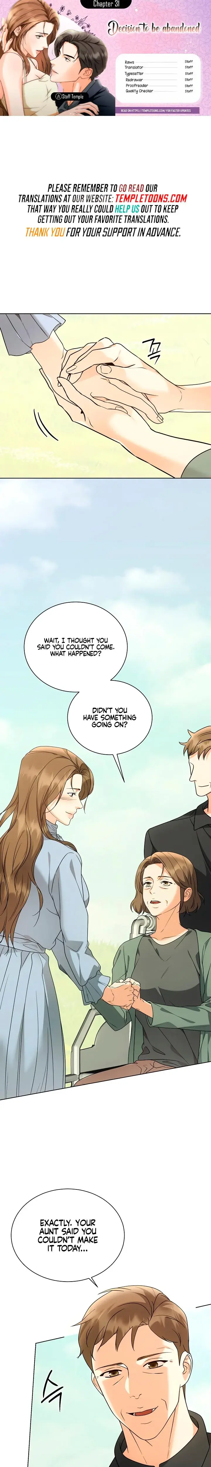 Decision To Be Abandoned Chapter 31 - Page 1