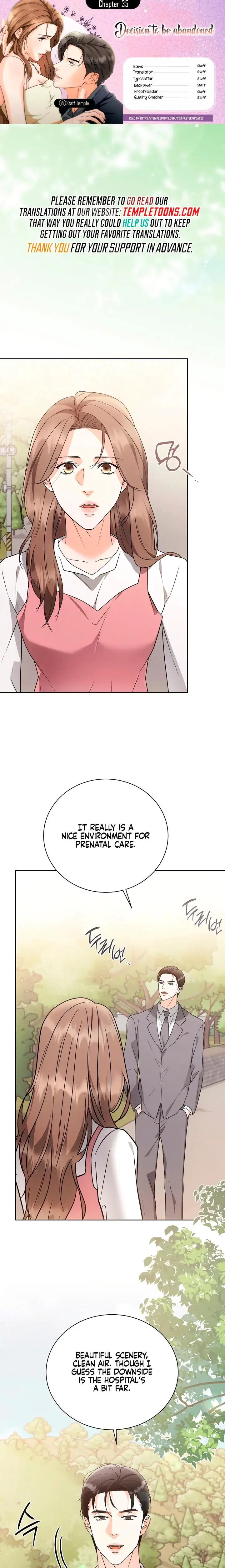 Decision To Be Abandoned Chapter 35 - Page 1