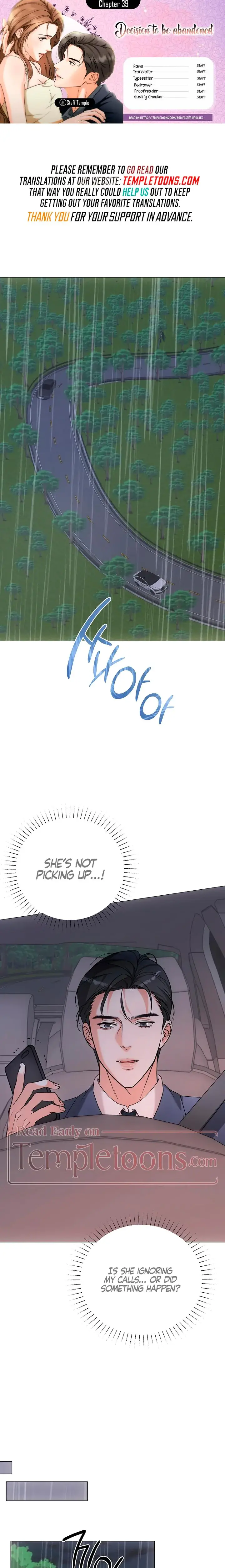 Decision To Be Abandoned Chapter 39 - Page 1