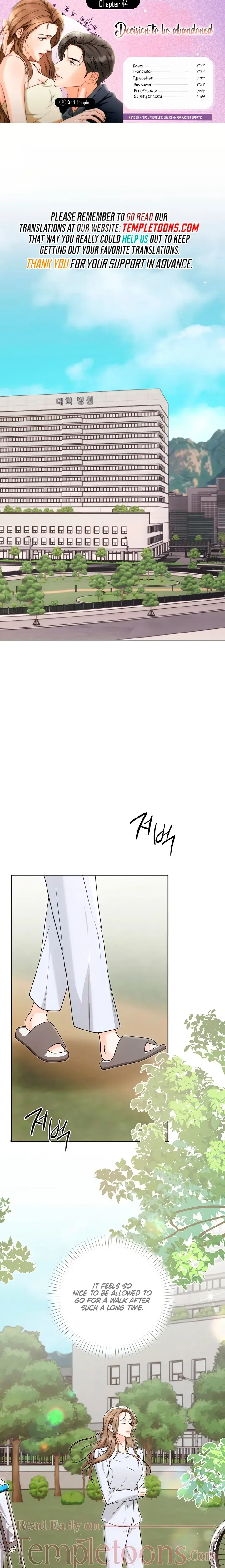 Decision To Be Abandoned Chapter 44 - Page 1