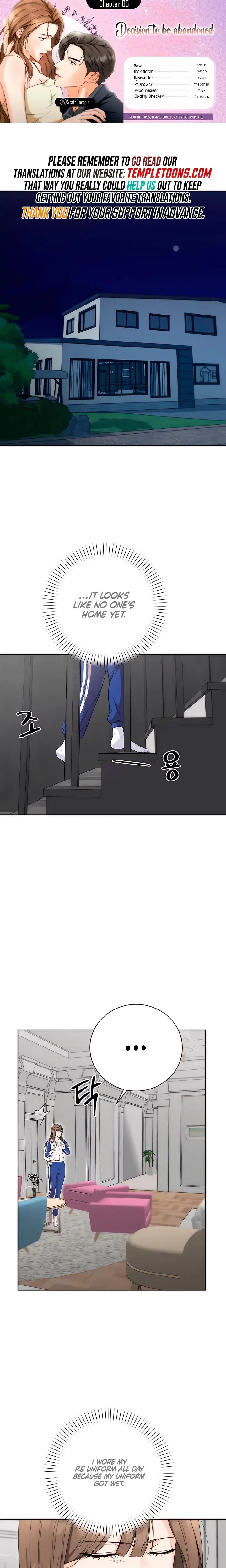 Decision To Be Abandoned Chapter 5 - Page 1
