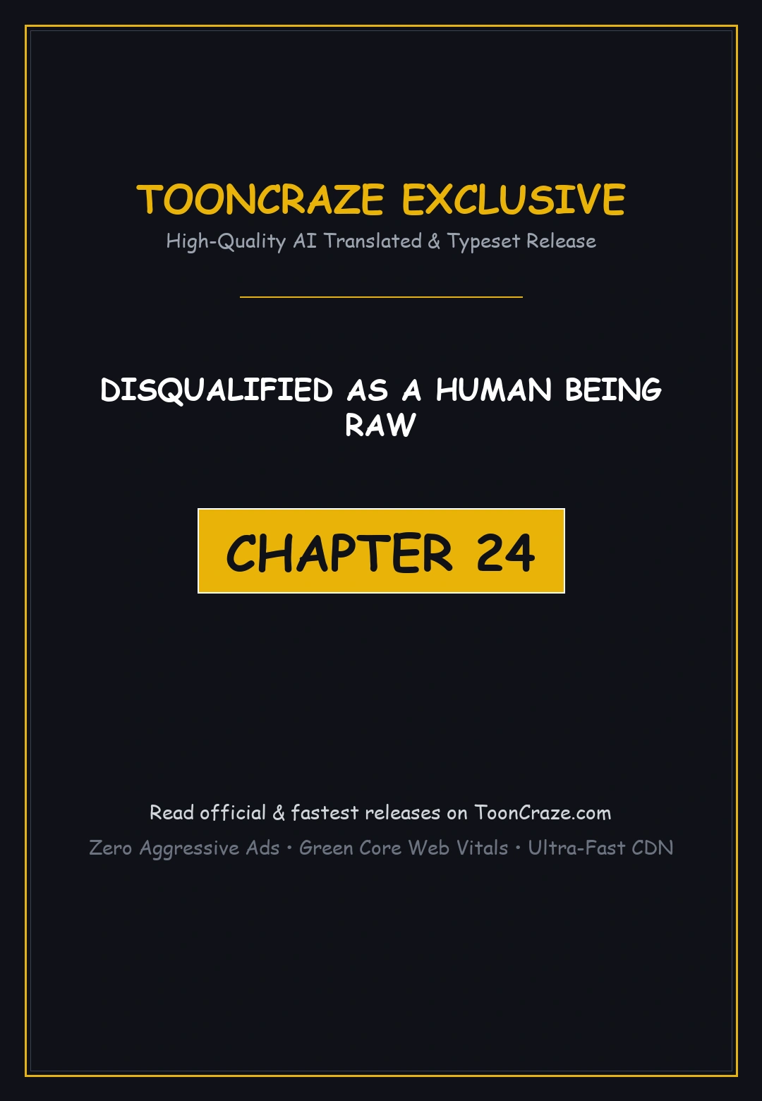 Disqualified As A Human Being Raw Chapter 24 - Page 1