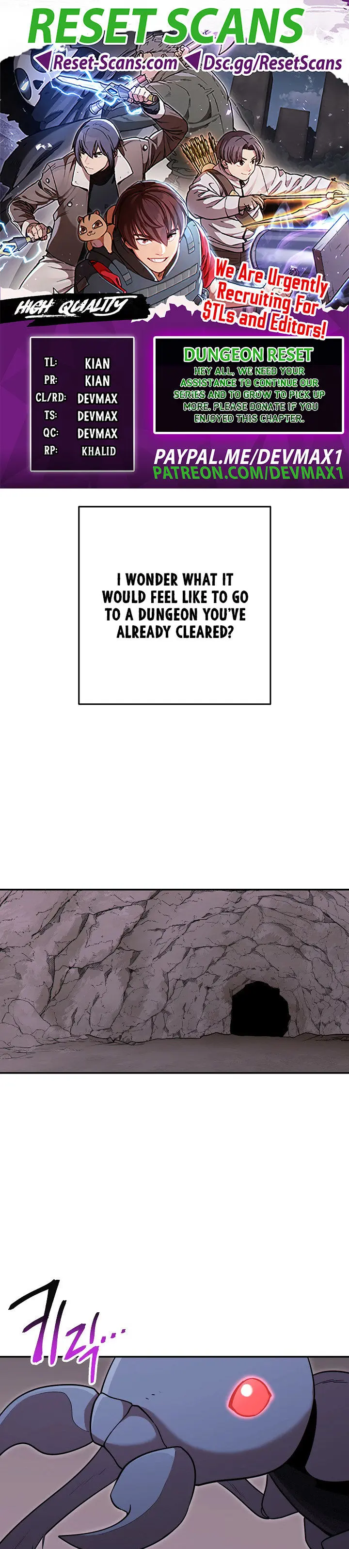 Dungeon Reset Manhwa Online Bi0abc Chapter 112 - Page 1