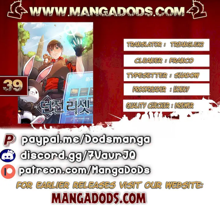 Dungeon Reset Manhwa Online Bi0abc Chapter 39 - Page 1