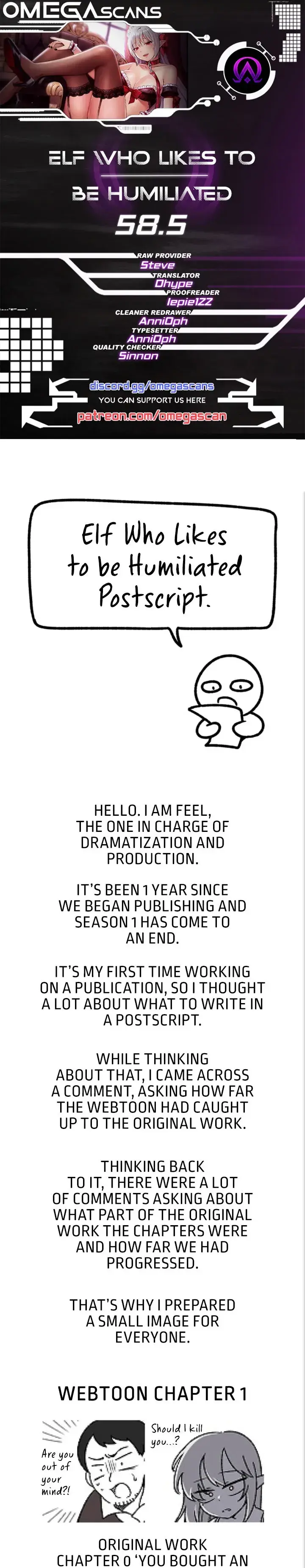 Elf Who Likes To Be Humiliated Chapter 58.5 - Page 1