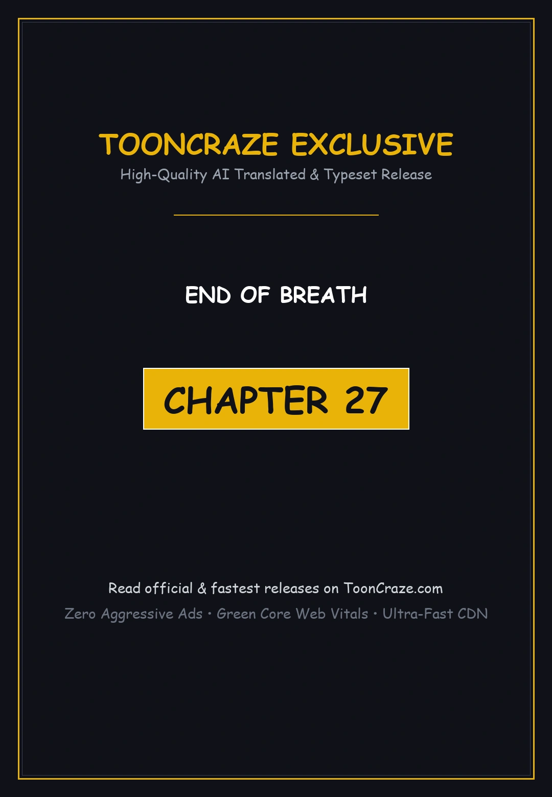 End Of Breath Chapter 27 - Page 1