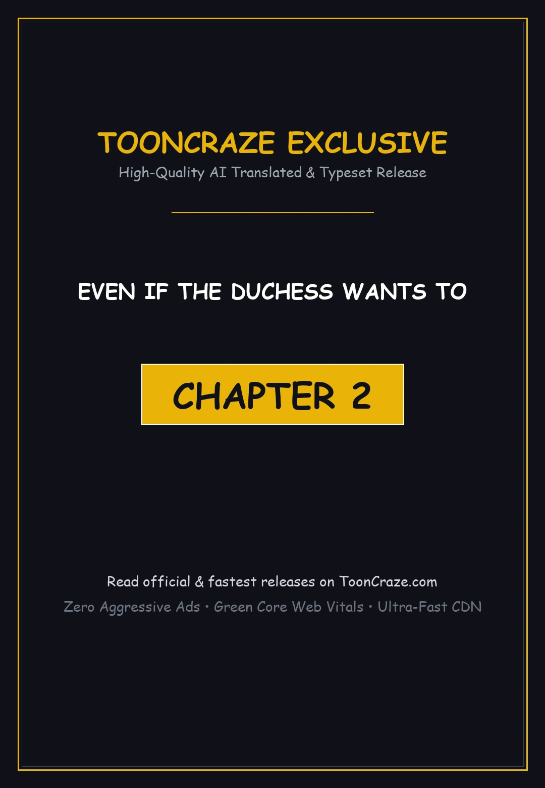 Even If The Duchess Wants To Chapter 2 - Page 1