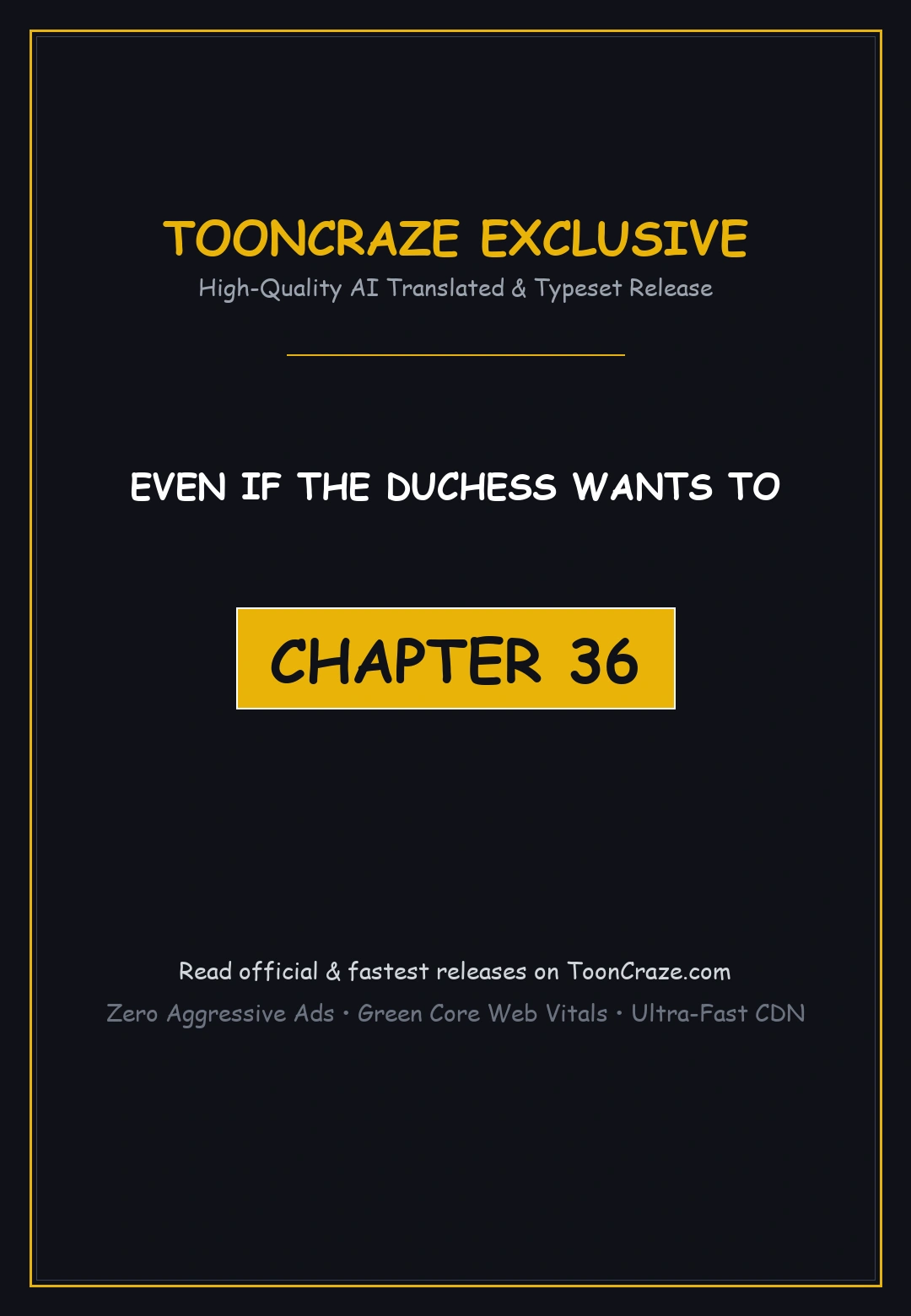 Even If The Duchess Wants To Chapter 36 - Page 1