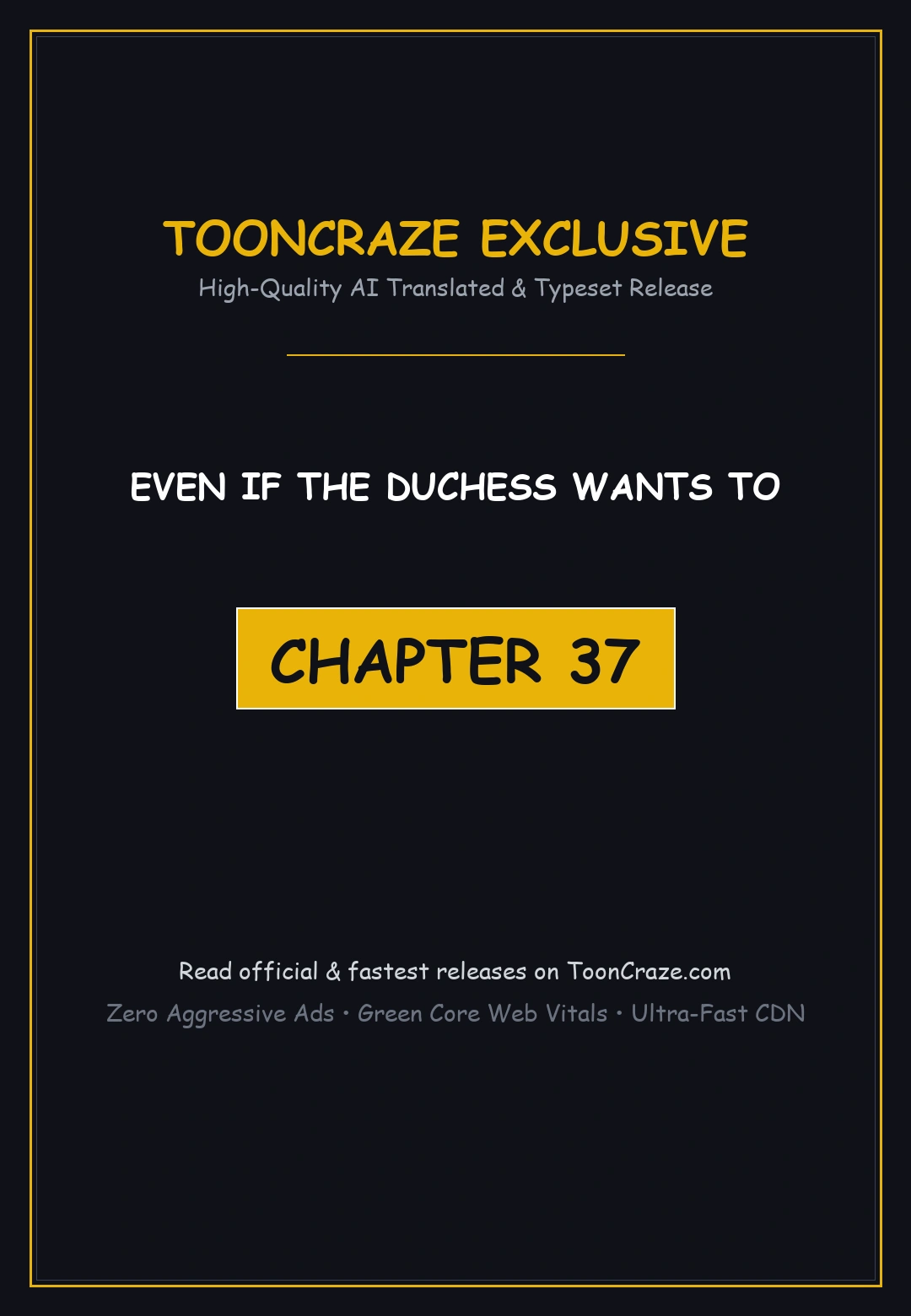 Even If The Duchess Wants To Chapter 37 - Page 1