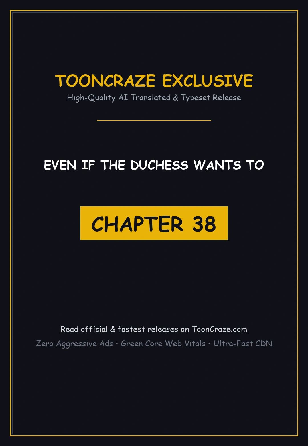 Even If The Duchess Wants To Chapter 38 - Page 1
