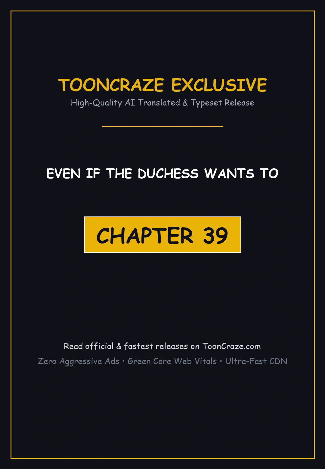 Even If The Duchess Wants To Chapter 39 - Page 1