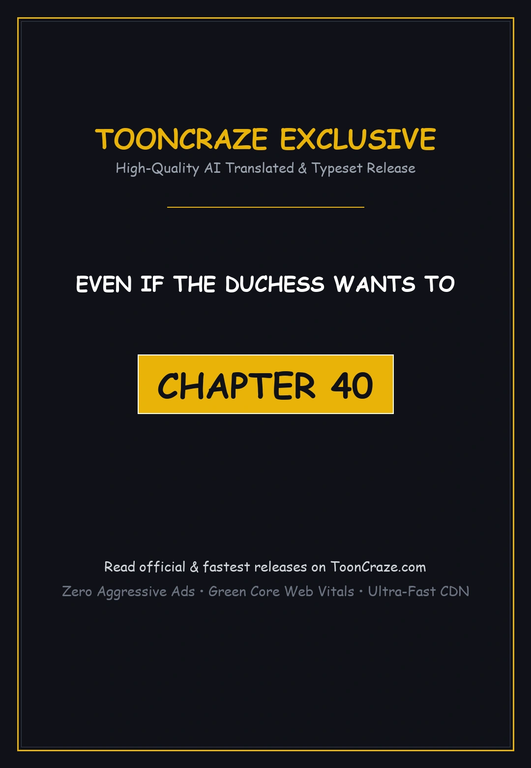 Even If The Duchess Wants To Chapter 40 - Page 1