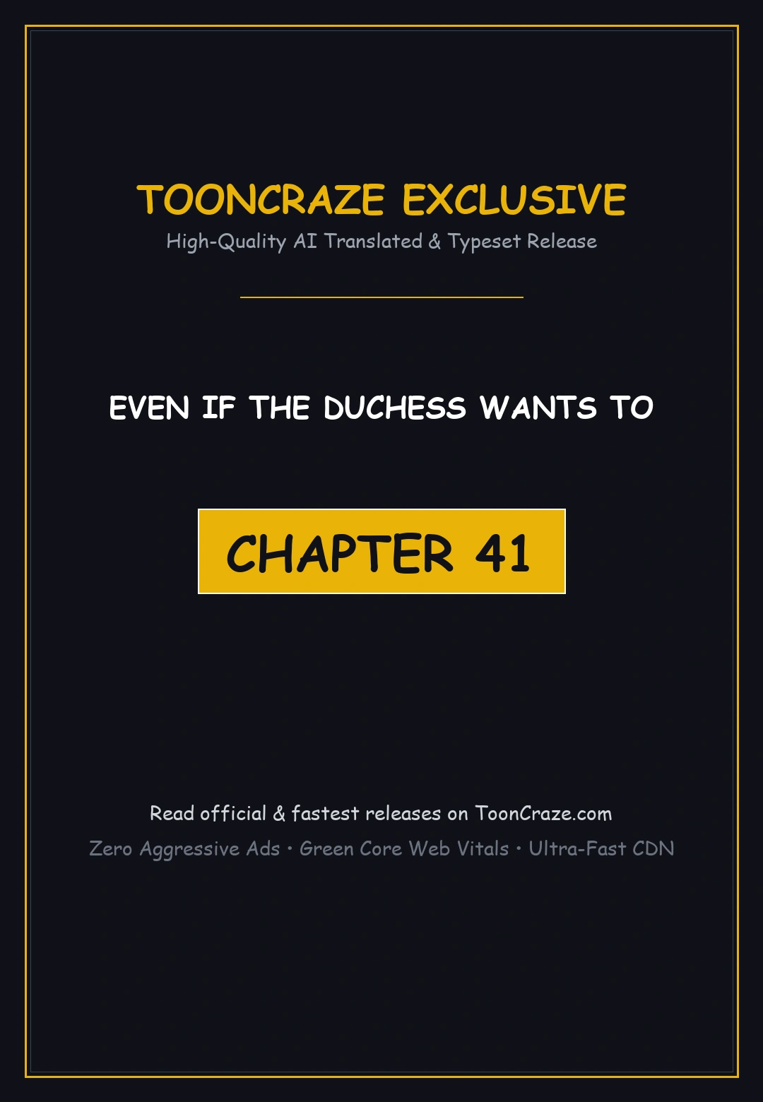 Even If The Duchess Wants To Chapter 41 - Page 1