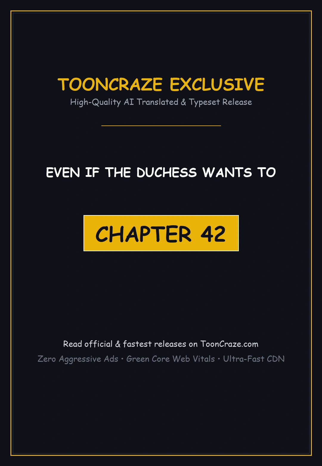 Even If The Duchess Wants To Chapter 42 - Page 1
