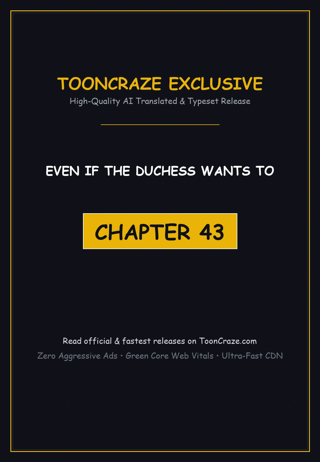 Even If The Duchess Wants To Chapter 43 - Page 1