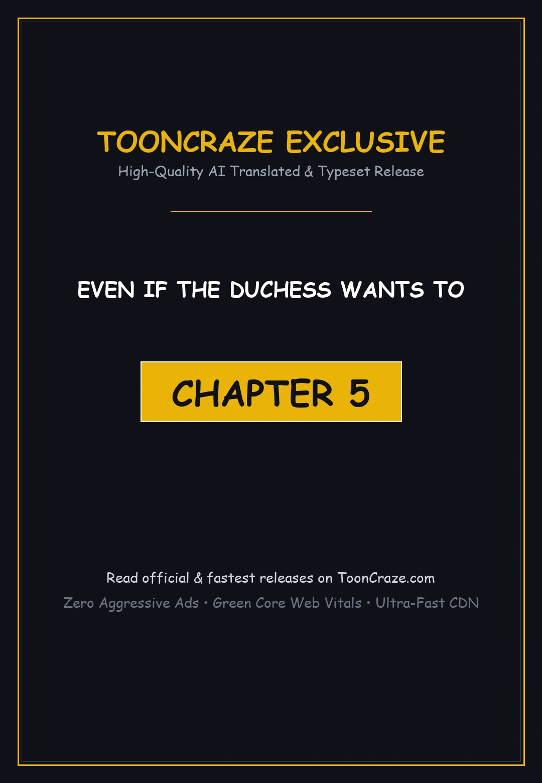 Even If The Duchess Wants To Chapter 5 - Page 1