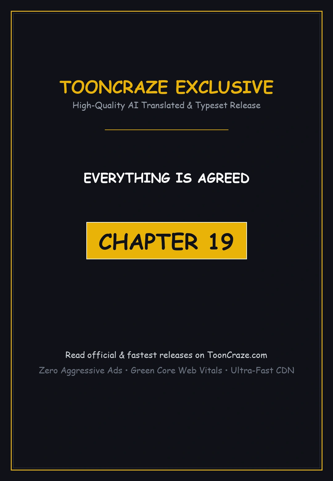 Everything Is Agreed Chapter 19 - Page 1