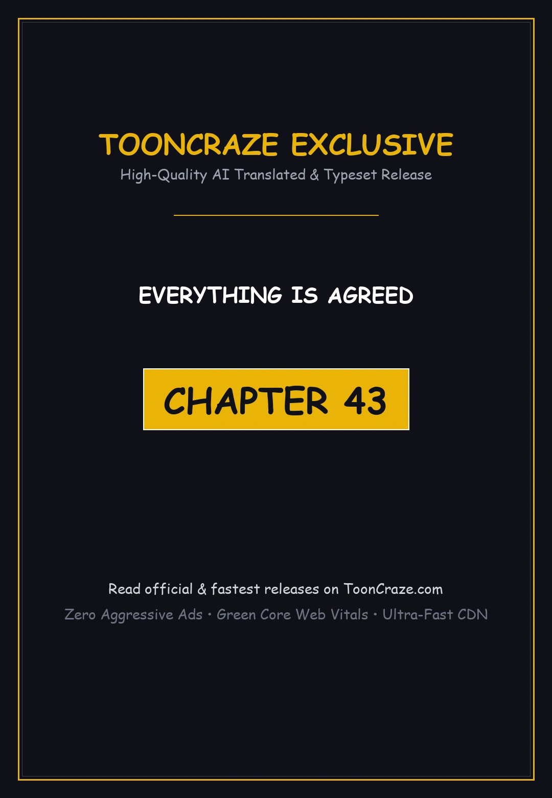 Everything Is Agreed Chapter 43 - Page 1