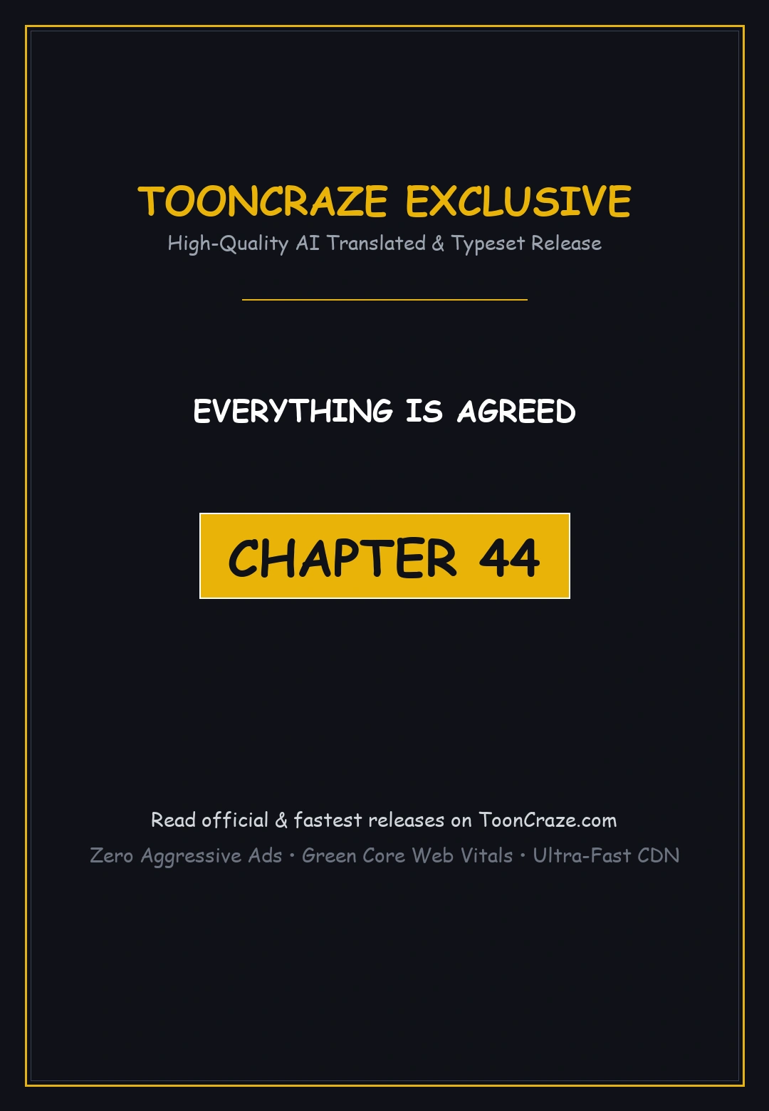 Everything Is Agreed Chapter 44 - Page 1