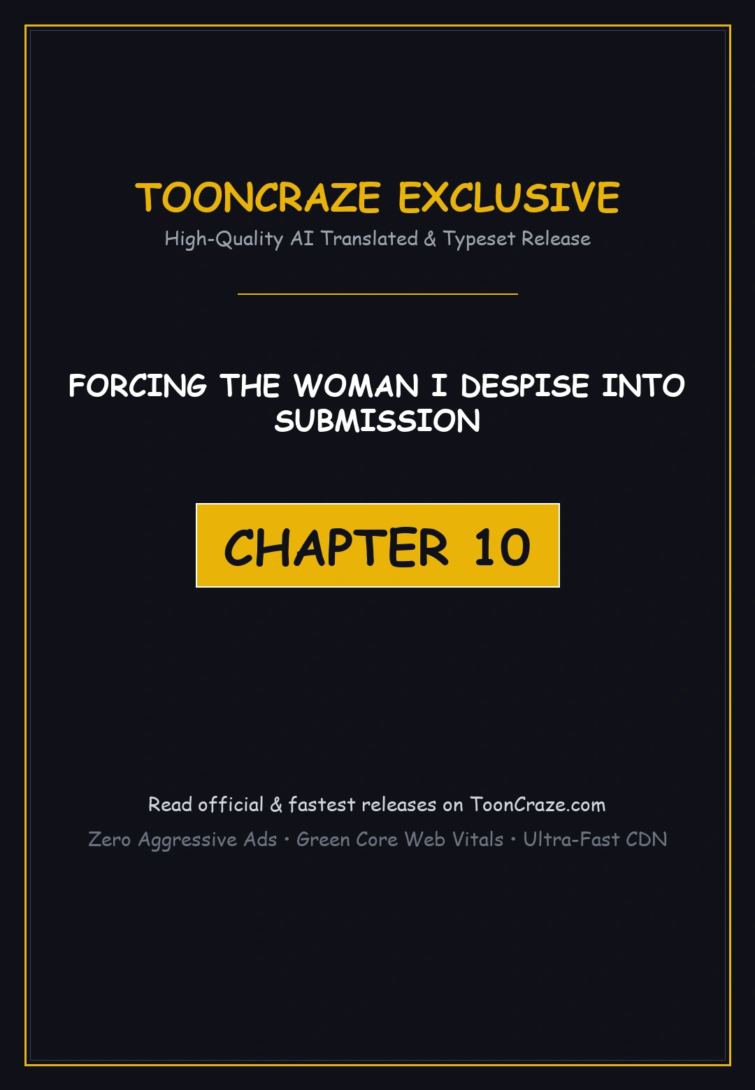 Forcing The Woman I Despise Into Submission Chapter 10 - Page 1