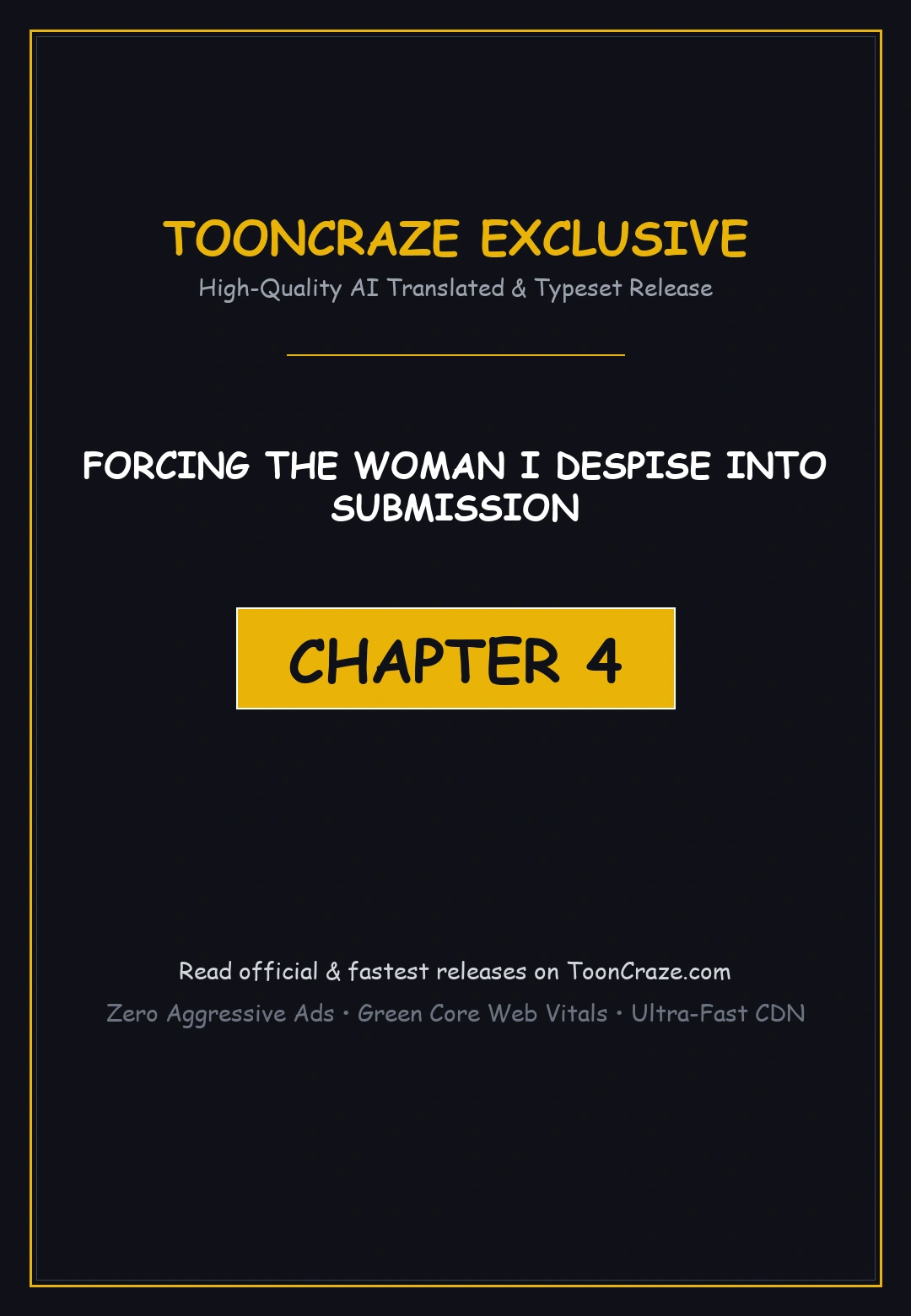 Forcing The Woman I Despise Into Submission Chapter 4 - Page 1