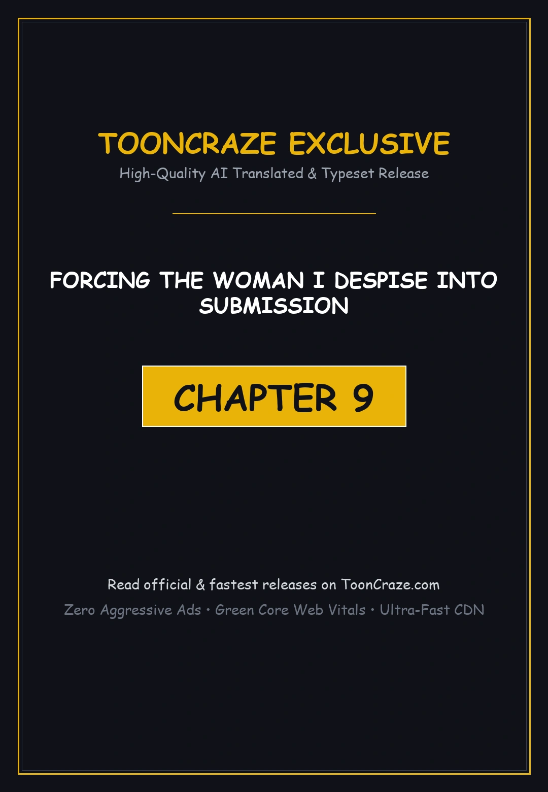 Forcing The Woman I Despise Into Submission Chapter 9 - Page 1