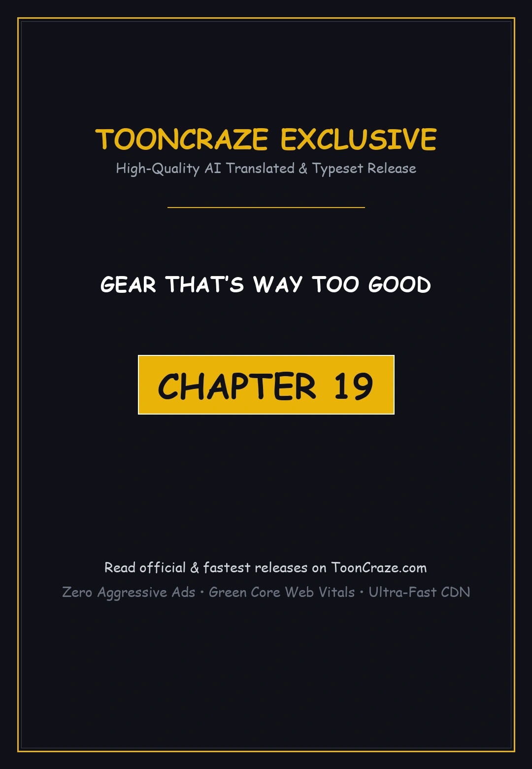 Gear Thats Way Too Good Chapter 19 - Page 1