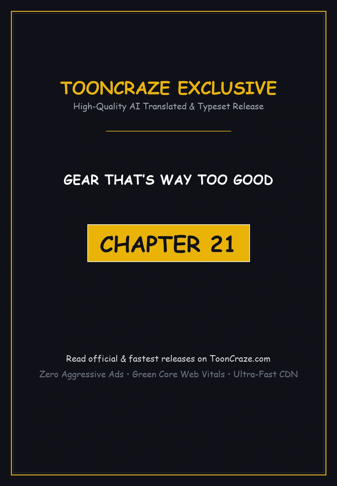 Gear Thats Way Too Good Chapter 21 - Page 1