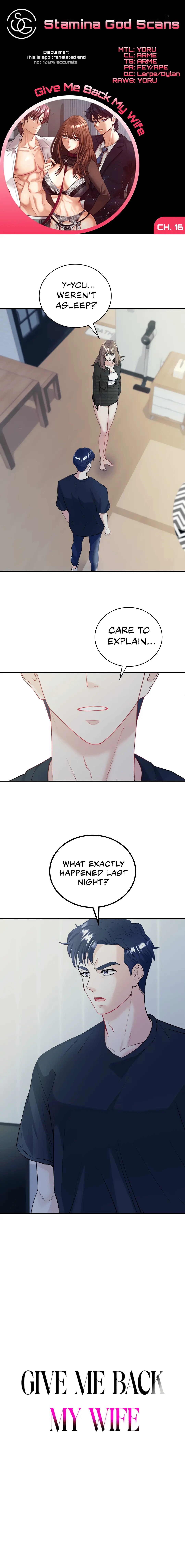 Give Me Back My Wife Chapter 16 - Page 1