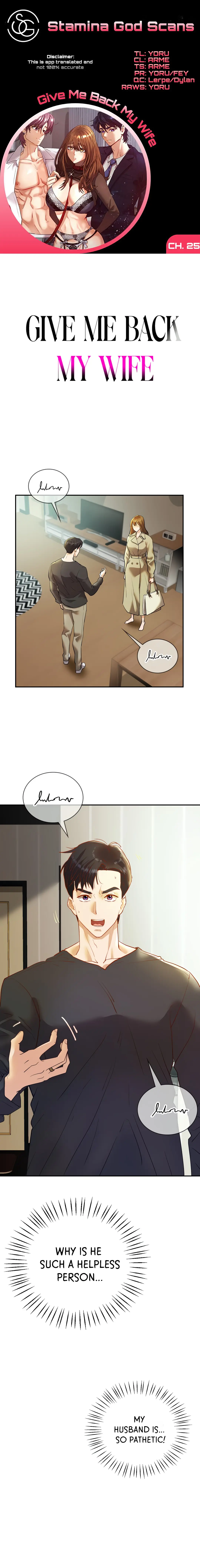 Give Me Back My Wife Chapter 25 - Page 1