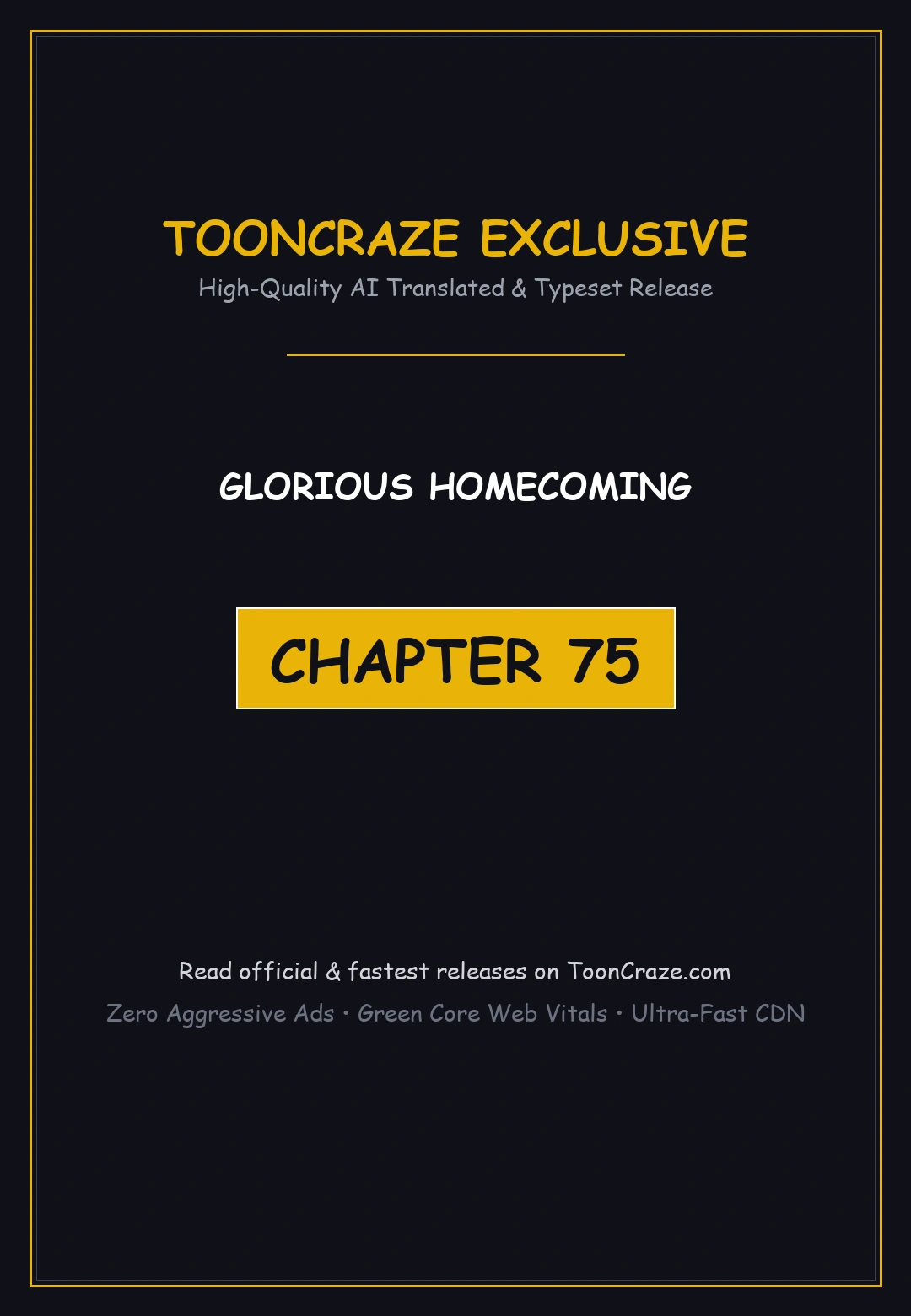 Glorious Homecoming Chapter 75 - Page 1