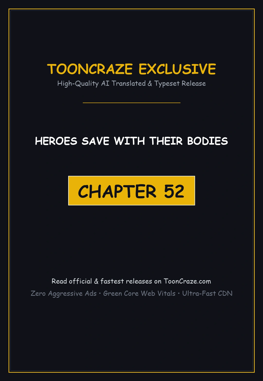 Heroes Save With Their Bodies Chapter 52 - Page 1