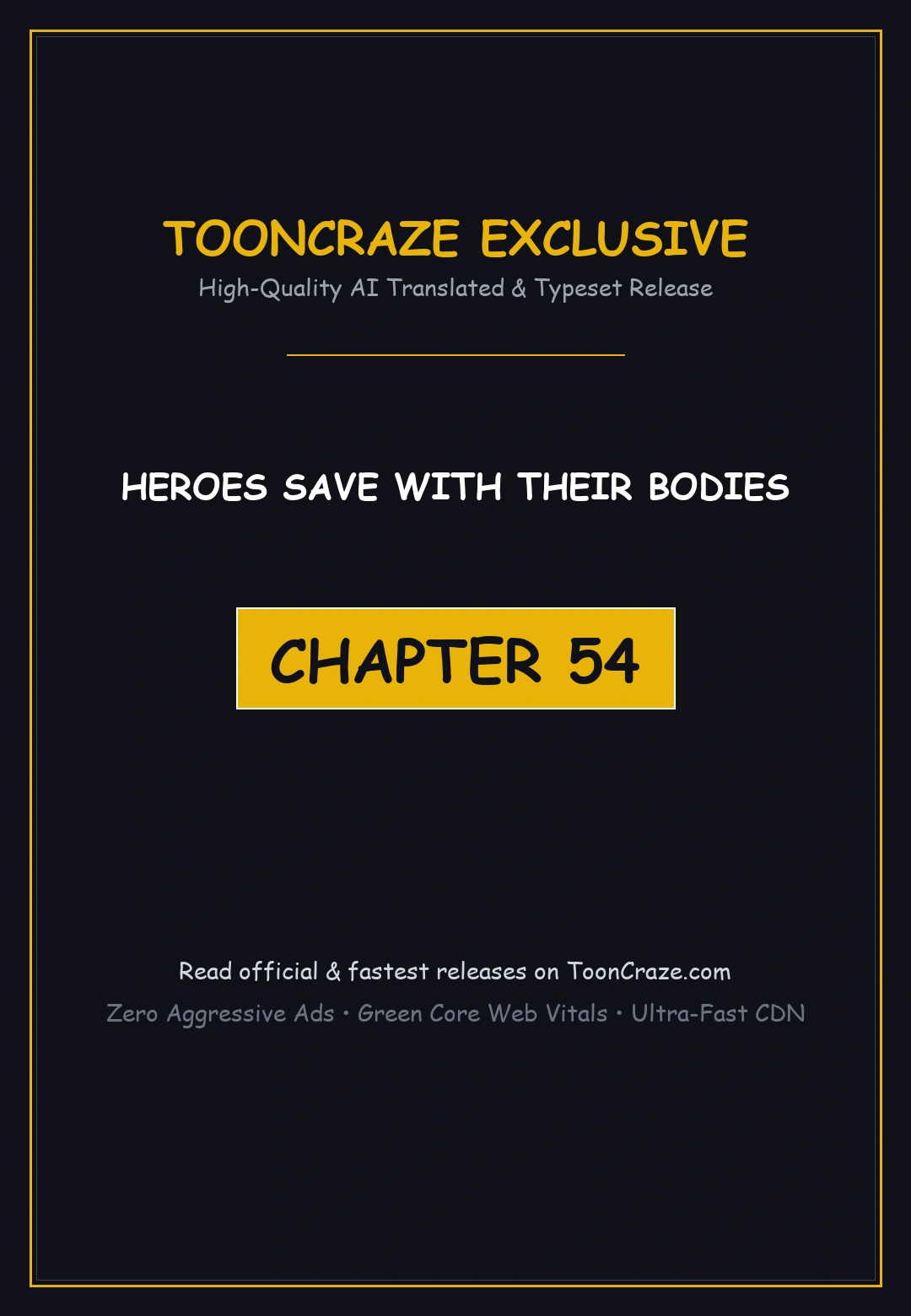 Heroes Save With Their Bodies Chapter 54 - Page 1