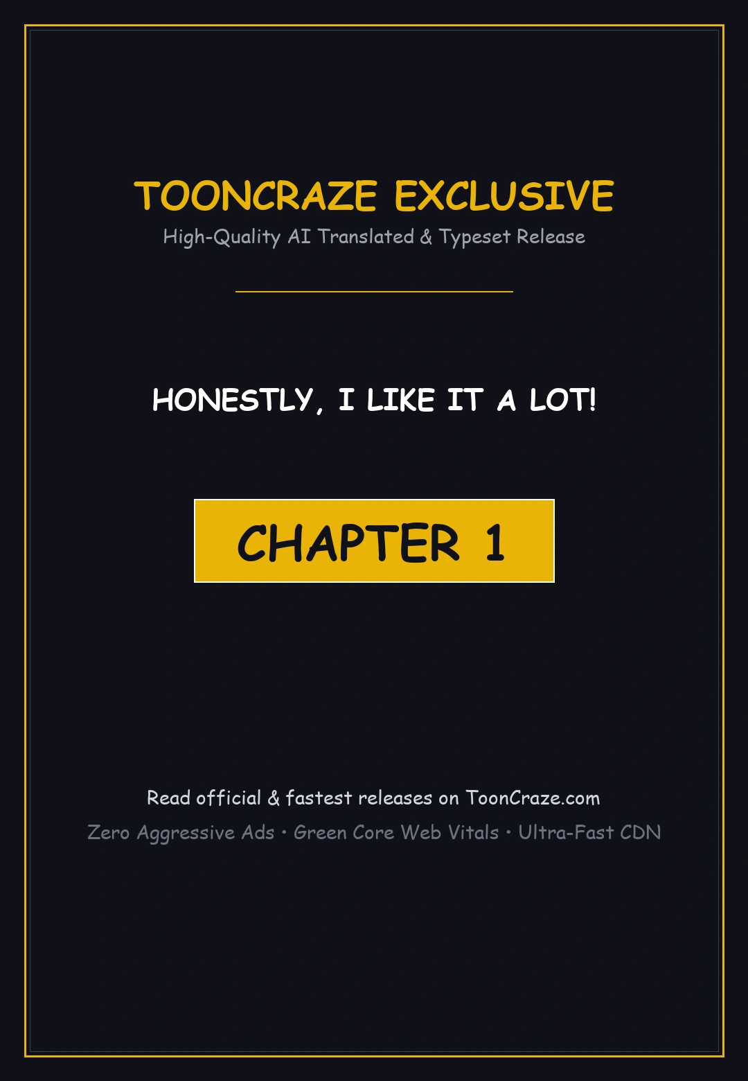 Honestly I Like You A Lot Chapter 1 - Page 1
