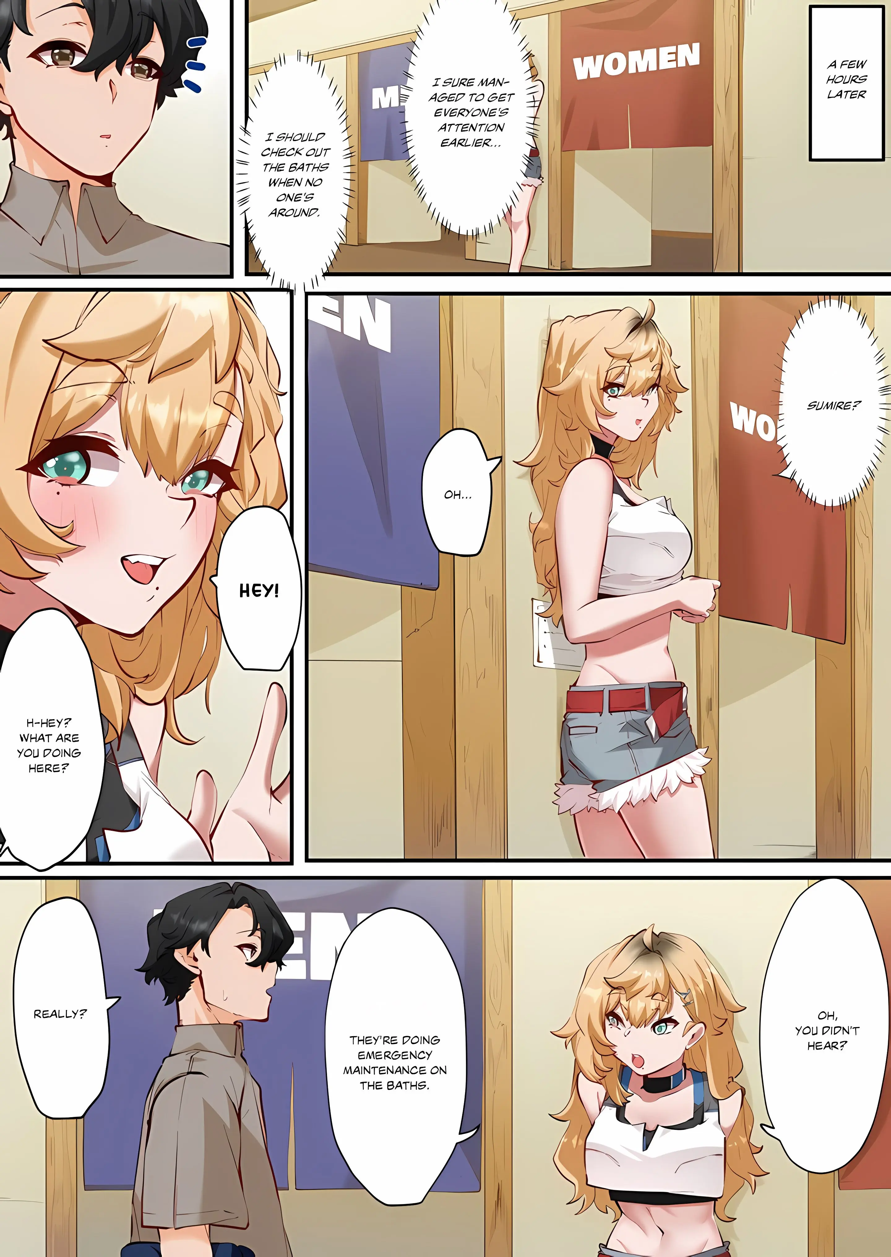 Hot Spring Love Affair I M Looking For A Girlfriend But These Girls Just Want Sex Chapter 4 - Page 8