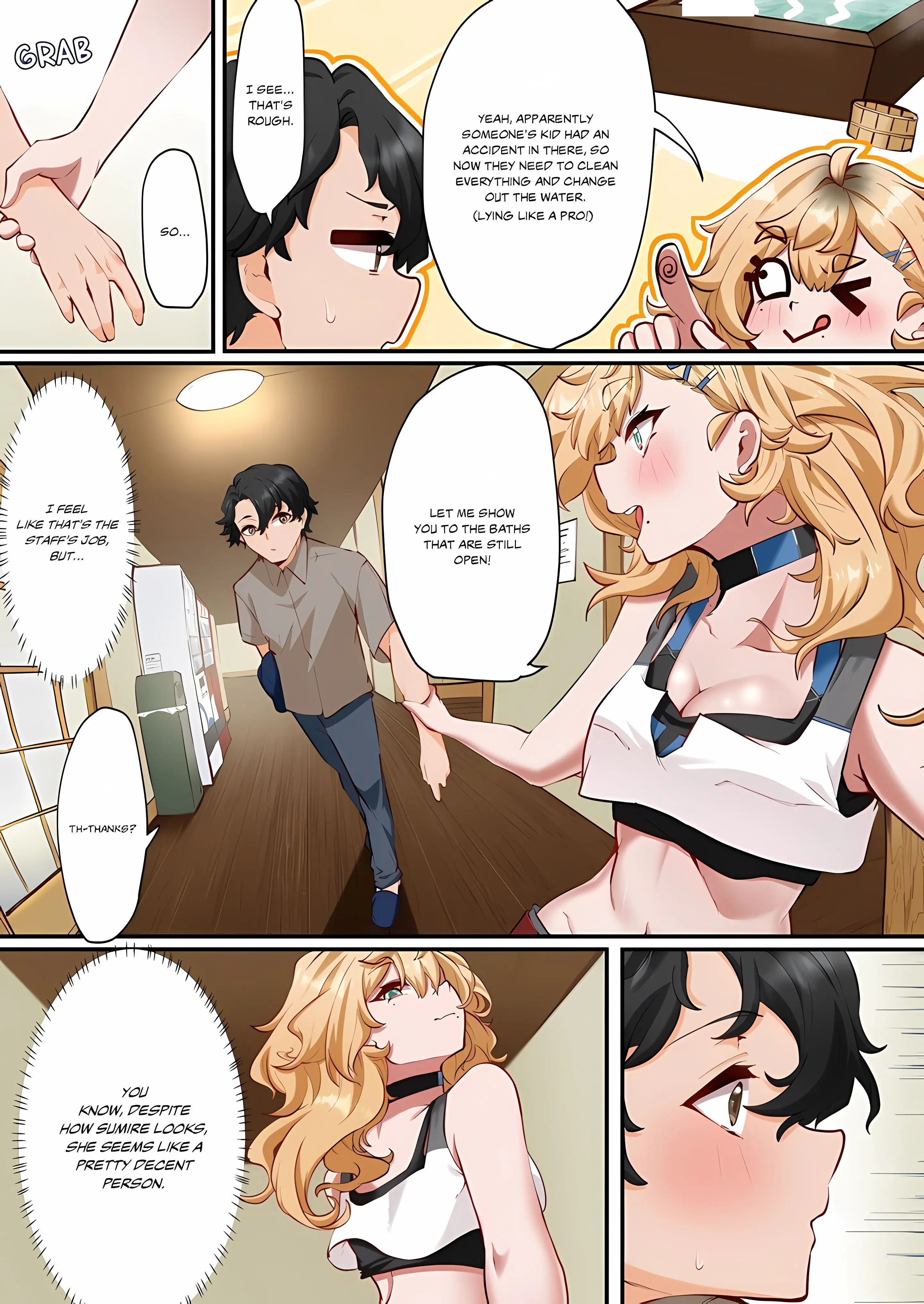 Hot Spring Love Affair I M Looking For A Girlfriend But These Girls Just Want Sex Chapter 5 - Page 1