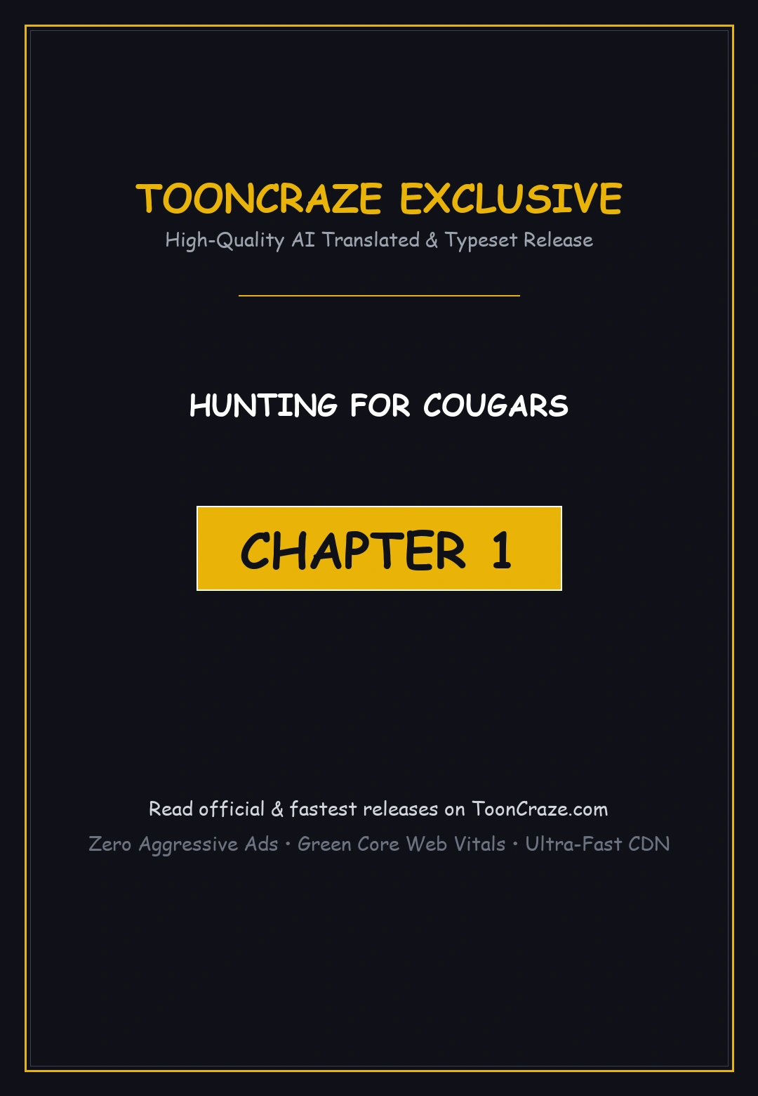 Hunting For Cougars Chapter 1 - Page 1
