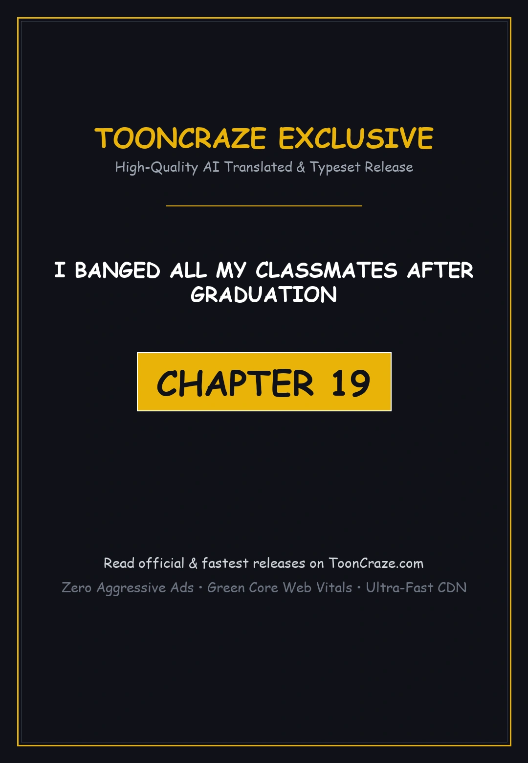 I Banged All My Classmates After Graduation Chapter 19 - Page 1
